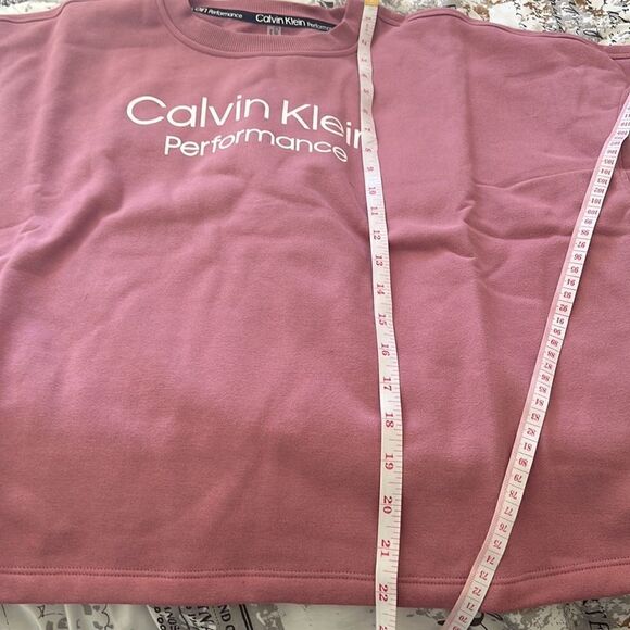 CALVIN KLEIN cropped logo sweatshirt M - Picture 7 of 10